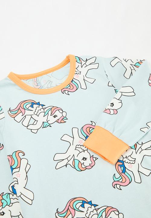 Pop Candy - Printed pj set - blue & orange