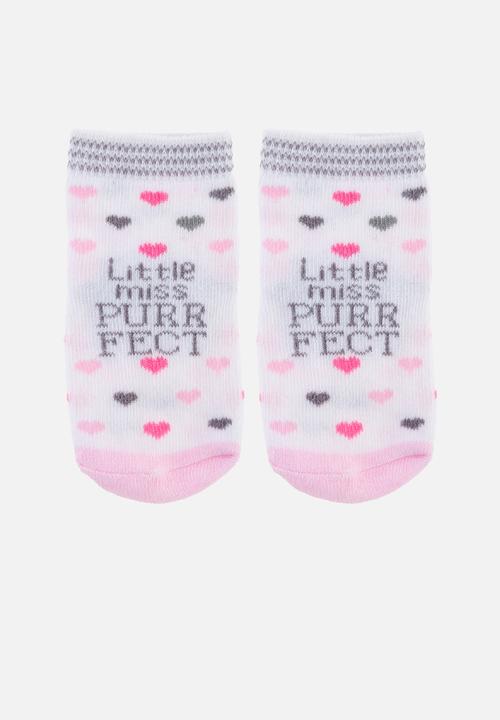 Stephen Joseph - Baby socks- 3 pack cat (hanging) - multi