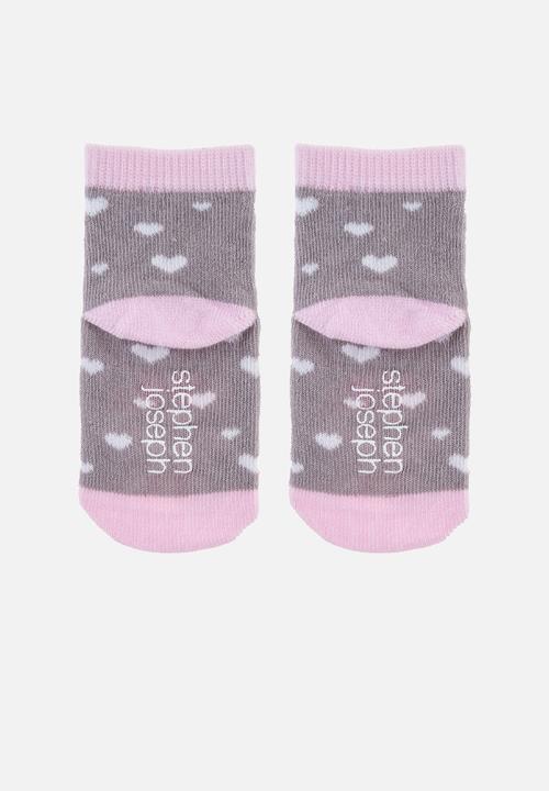 Stephen Joseph - Baby socks- 3 pack cat (hanging) - multi
