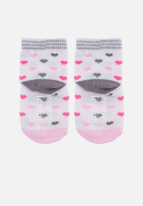 Stephen Joseph - Baby socks- 3 pack cat (hanging) - multi