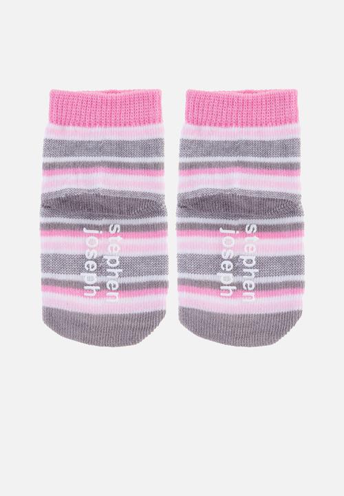 Stephen Joseph - Baby socks- 3 pack cat (hanging) - multi