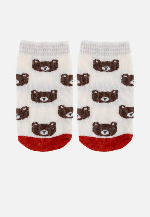 Stephen Joseph - Baby socks- 3 pack bear (hanging) - multi