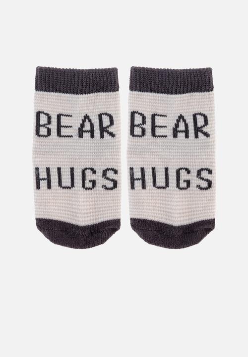Stephen Joseph - Baby socks- 3 pack bear (hanging) - multi