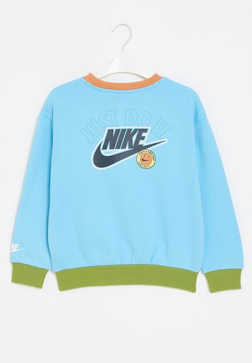 Nike - Nkb b nsw colorblock rib crew - aquarius blue