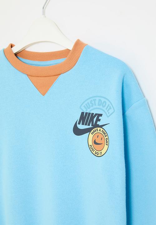Nike - Nkb b nsw colorblock rib crew - aquarius blue