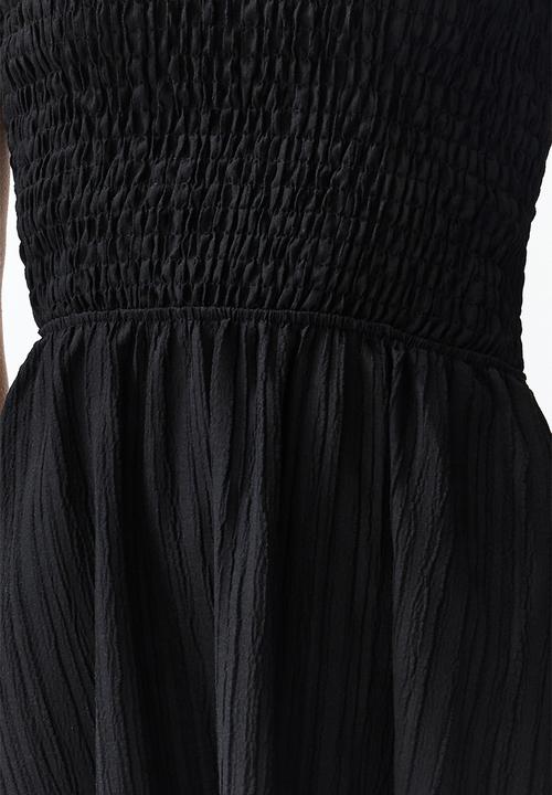 Trendyol - Midi woven dress - black