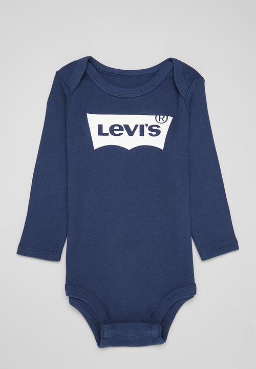 Levi’s® - Levi long sleeve 2 pack bodysuit set - estate blue