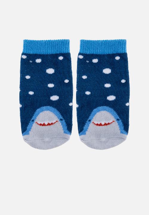 Stephen Joseph - Baby socks- 3 pack shark (hanging) - multi