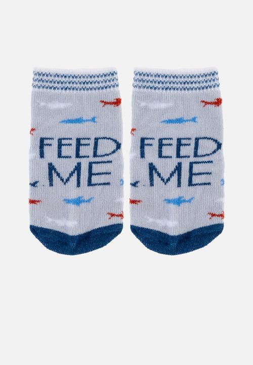 Stephen Joseph - Baby socks- 3 pack shark (hanging) - multi