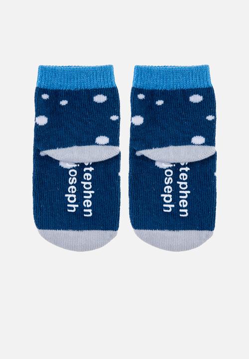 Stephen Joseph - Baby socks- 3 pack shark (hanging) - multi