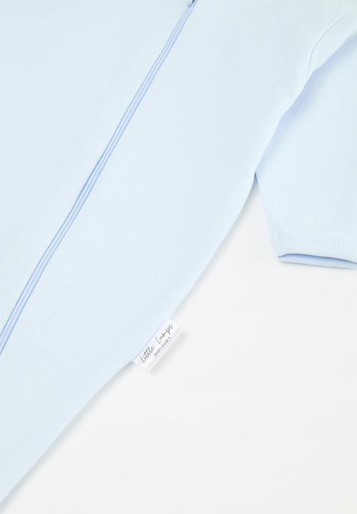 Little Lumps - Zip babygrow - blue