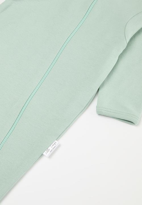 Little Lumps - Zip babygrow - sage
