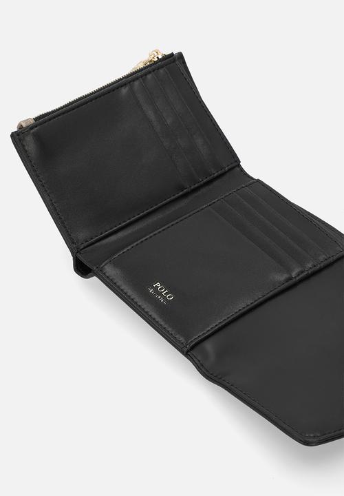 POLO - Havana trifold purse-black