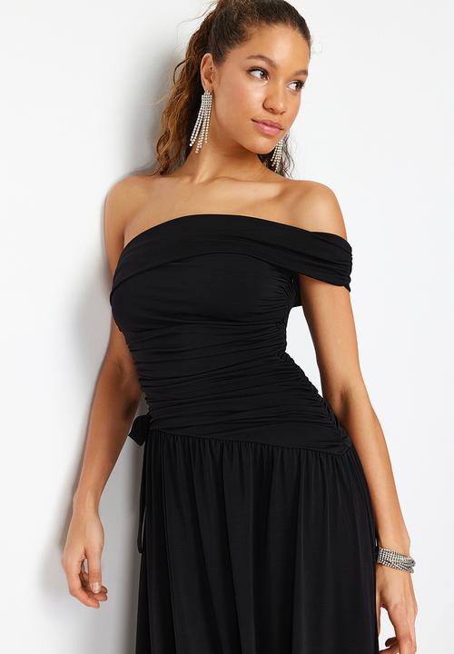 Trendyol - Knitted evening dress - black