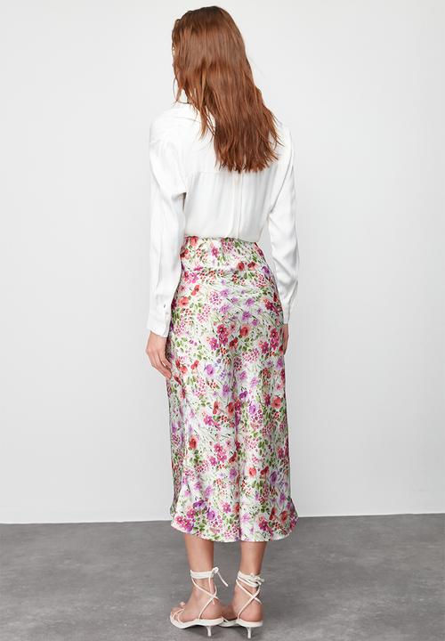 Trendyol - Midi length skirt - multicolored