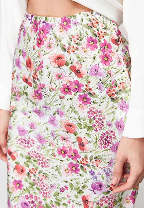 Trendyol - Midi length skirt - multicolored