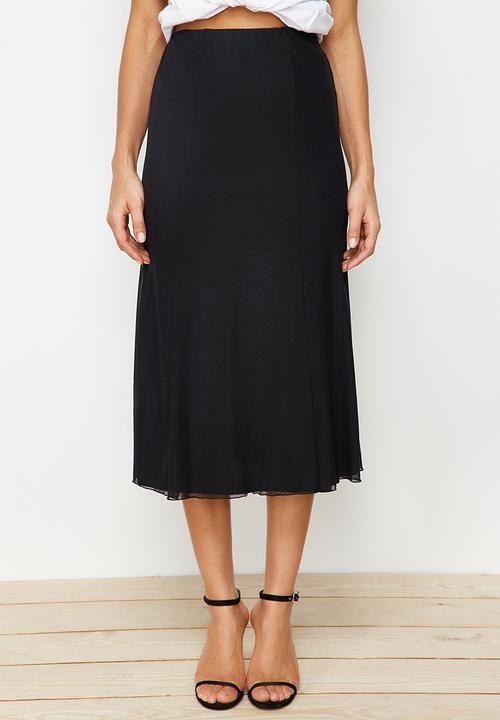Trendyol - Maxi knitted skirt - black