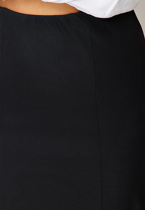 Trendyol - Maxi knitted skirt - black