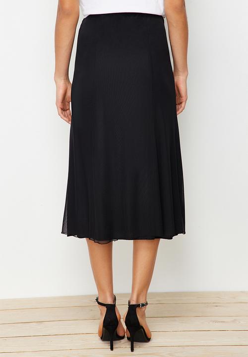Trendyol - Maxi knitted skirt - black