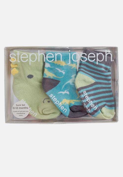 Stephen Joseph - Sock set dino (boxed) - multi