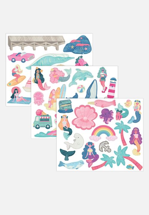 Stephen Joseph - Magnetic scene w/drawer mermaid  - multi