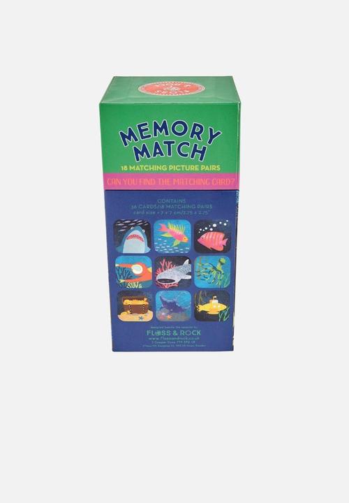 FLOSS AND ROCK - Memory match deep sea - multi