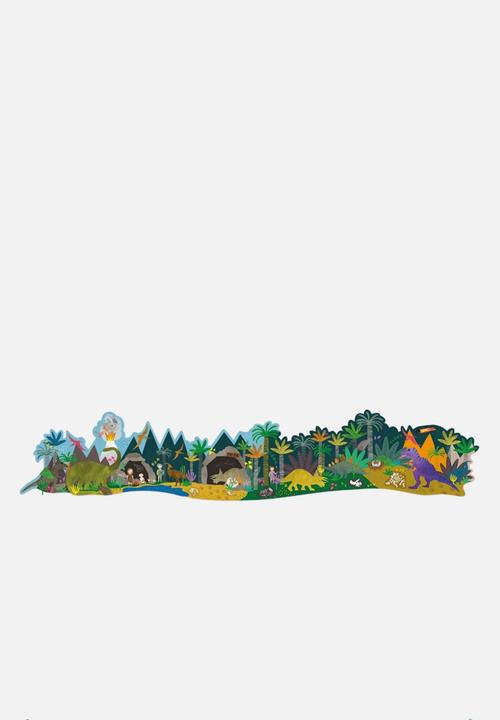 FLOSS AND ROCK - Space 60pc dino puzzle with figures - multi