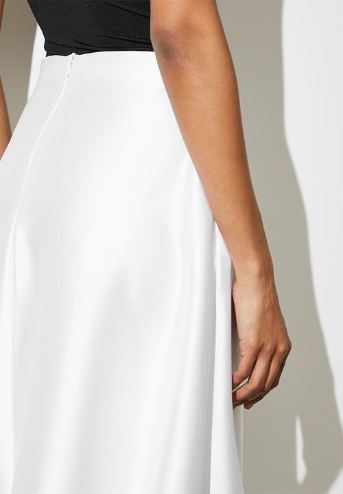 VELVET - Satin bubble skirt - ivory