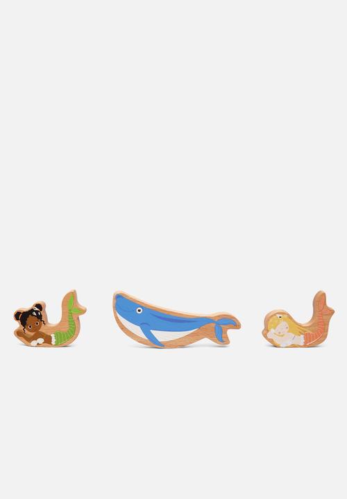 Scratch Europe - Stacking tower ocean 5 blocks & wooden pieces - multi