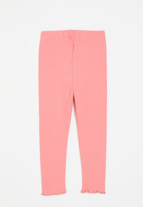 MINOTI - Rib leggings - coral