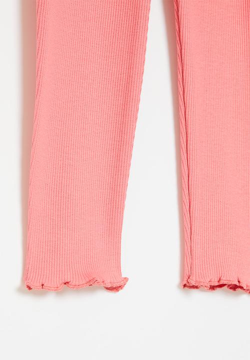 MINOTI - Rib leggings - coral
