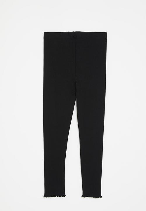 MINOTI - Rib leggings - black