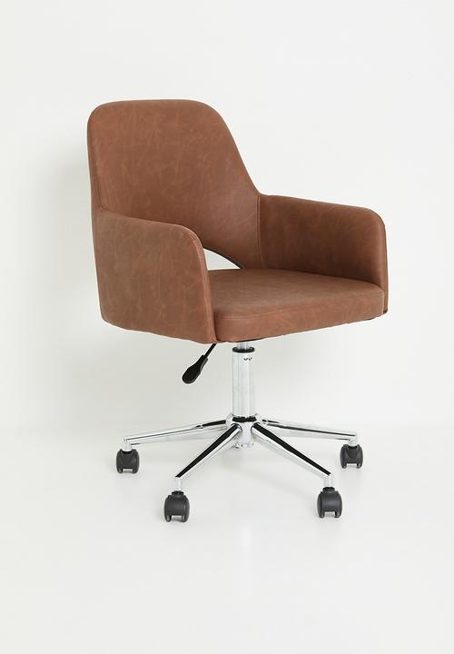 Sixth Floor - Keaton PU office chair - tan