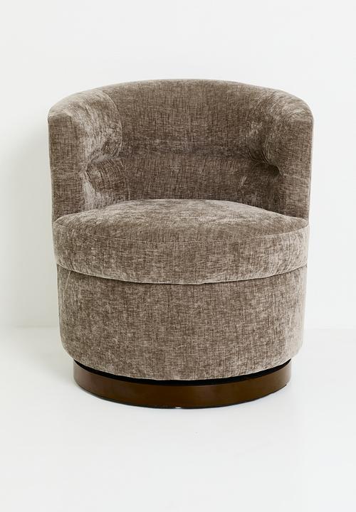 Sixth Floor - Tub swivel lounge chair - brown