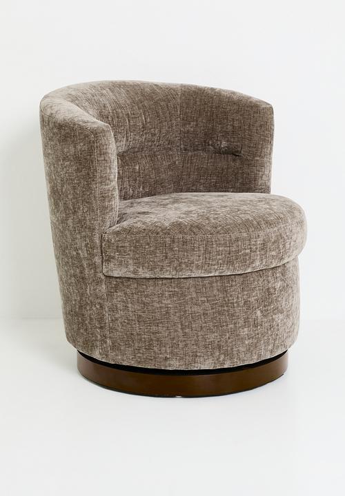 Sixth Floor - Tub swivel lounge chair - brown