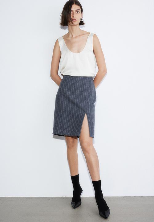 H&M - Satin vest top - white