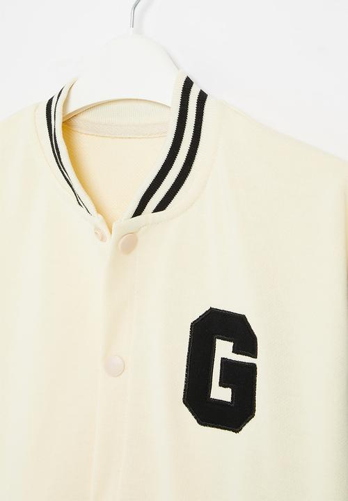 Pop Candy - Baseball jacket - white & black