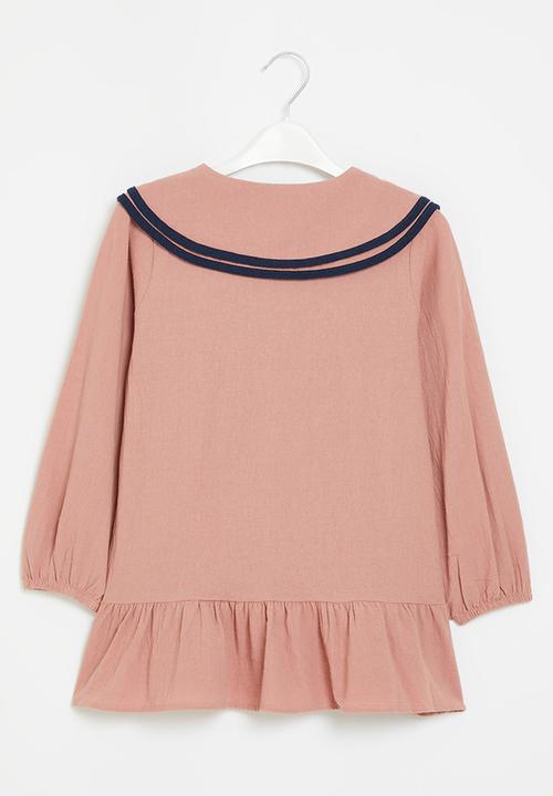 Pop Candy - Button down dress - pink & blue