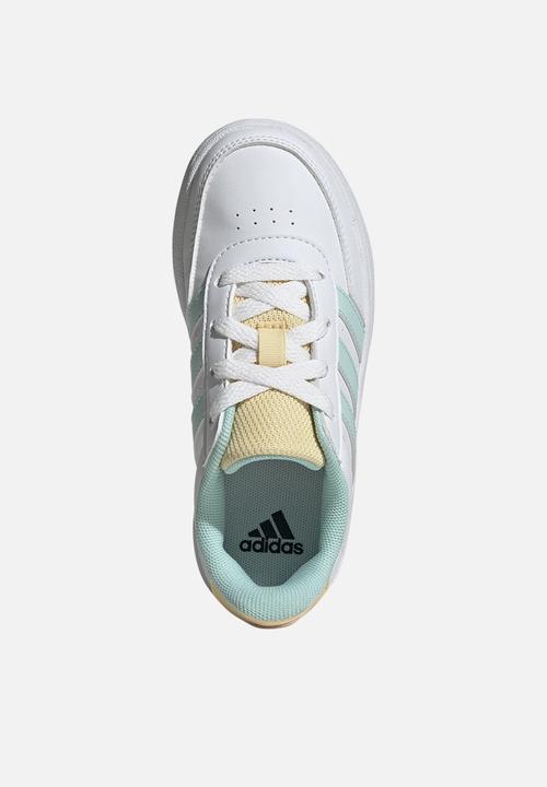 adidas Performance - Breaknet 2.0 K - Ftwr White/Semi Flash Aqua/Orange Tint