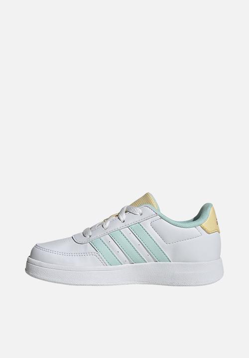 adidas Performance - Breaknet 2.0 K - Ftwr White/Semi Flash Aqua/Orange Tint