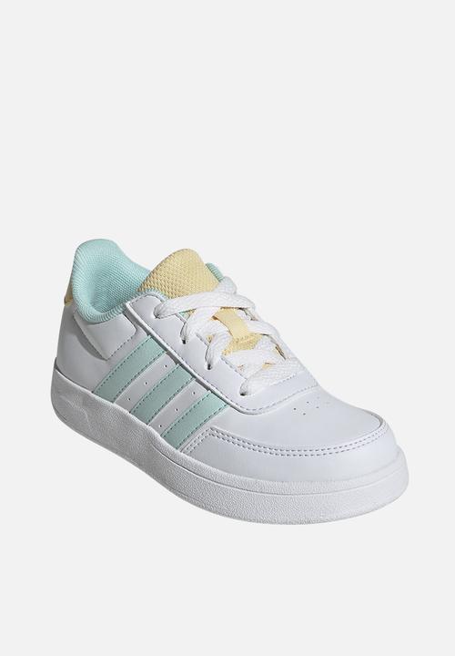 adidas Performance - Breaknet 2.0 K - Ftwr White/Semi Flash Aqua/Orange Tint