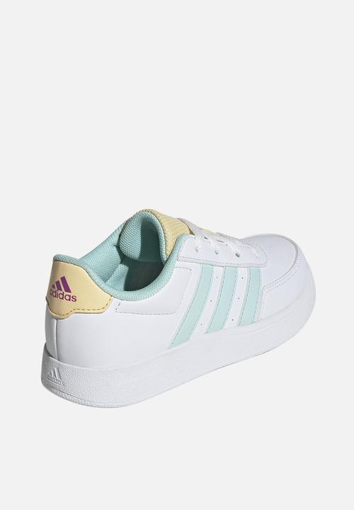 adidas Performance - Breaknet 2.0 K - Ftwr White/Semi Flash Aqua/Orange Tint