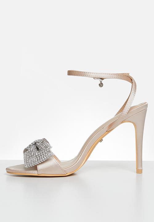 Miss Black - Jazz 15 ankle strap stiletto - champagne