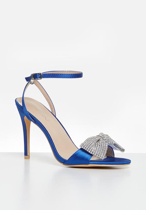 Miss Black - Jazz 15 ankle strap stiletto - blue