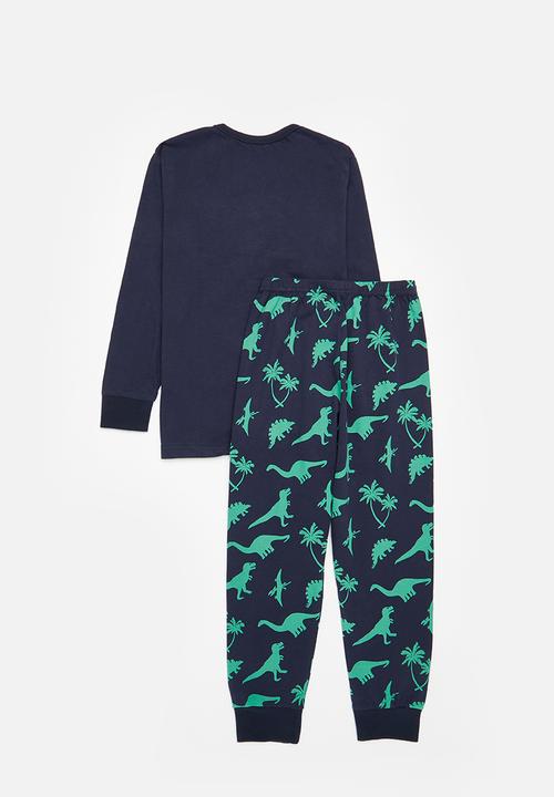 Pop Candy - Printed pj set - blue & green