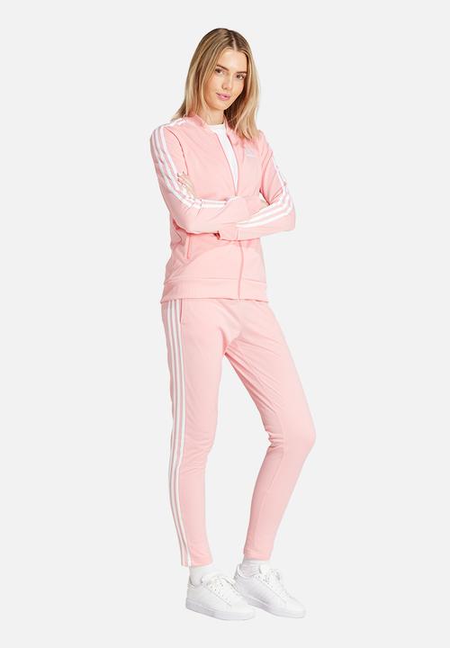 adidas Performance - W 3S Tracksuit - Semi Pink Spark & White 