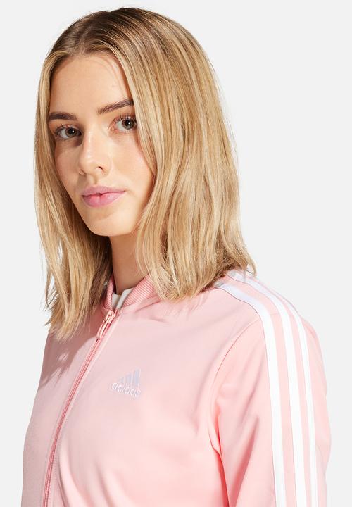 adidas Performance - W 3S Tracksuit - Semi Pink Spark & White 