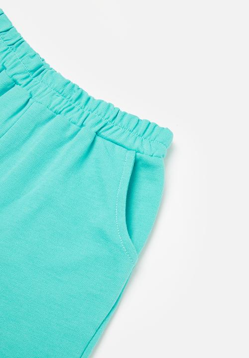 Pop Candy - Sweat top & short set - aqua blue