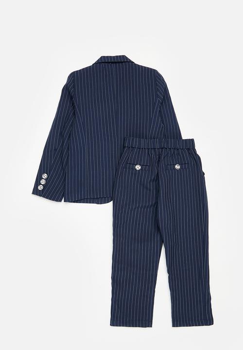 Pop Candy - Striped suit set - blue