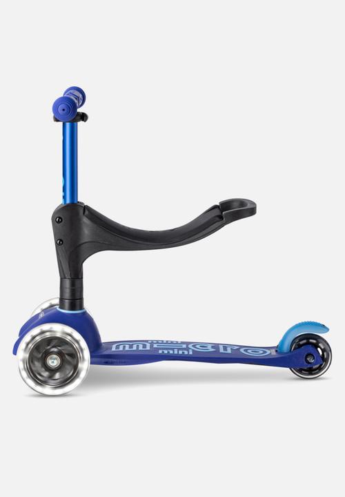 MICRO - Mini 3in1 deluxe plus  scooter - blue led